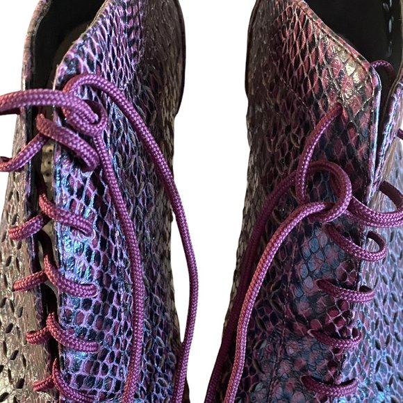 (2 for $45) Leather Burgundy Sexy Lace-Up Shoes - Picture 5 of 7